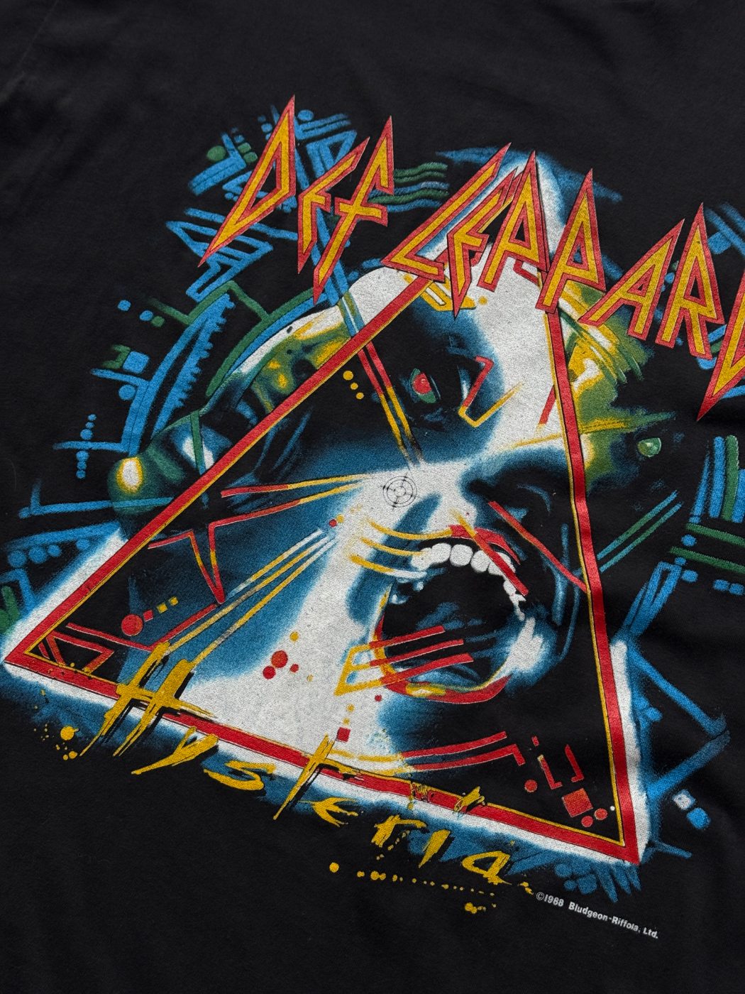 Def Leppard Hysteria Tour Rare 1987-88 Single Stitch Vintage T-Shirt - Large