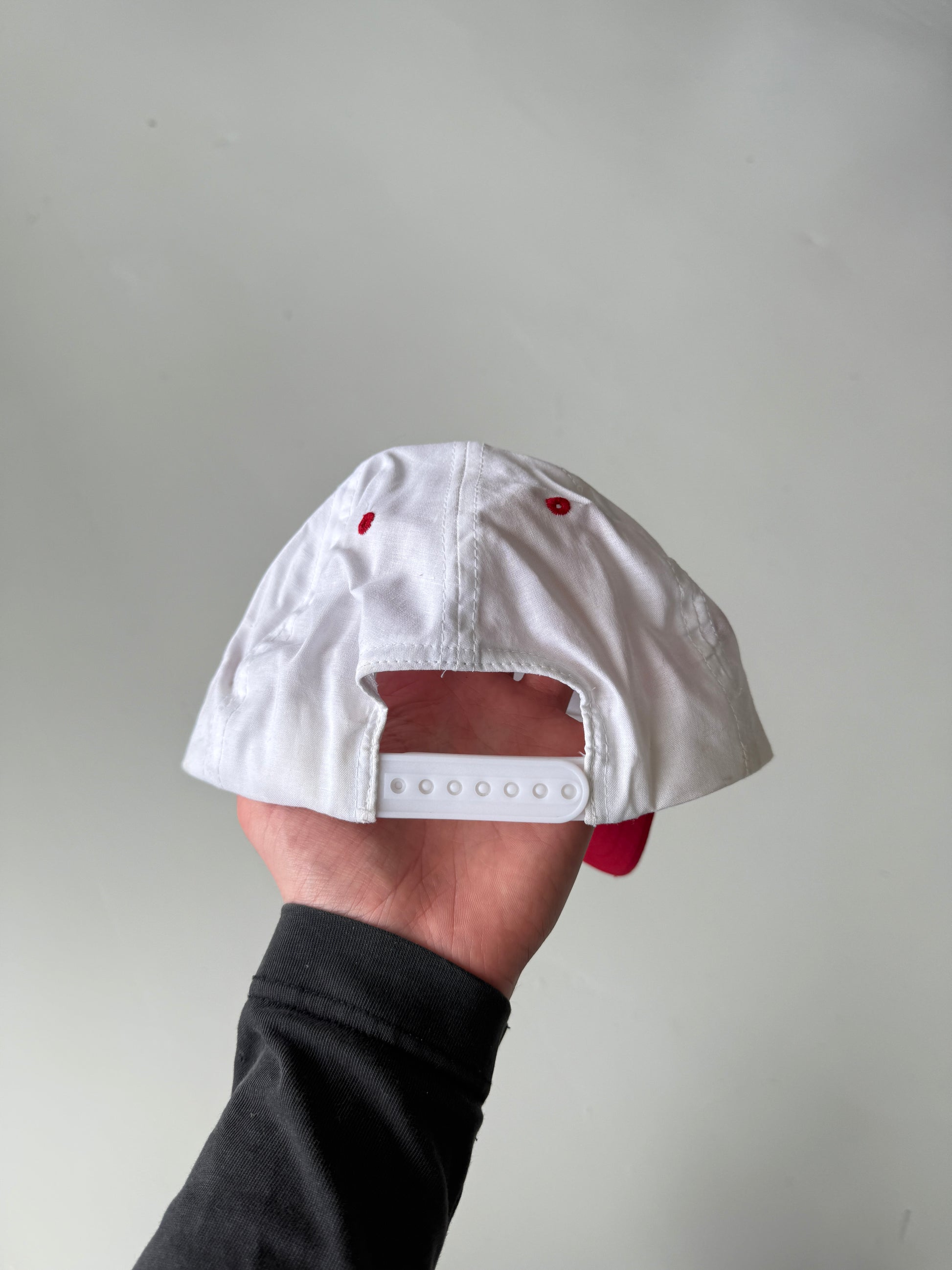 White Deery Brothers GMC Mechanics Vintage Cotton SnapBack Trucker Cap