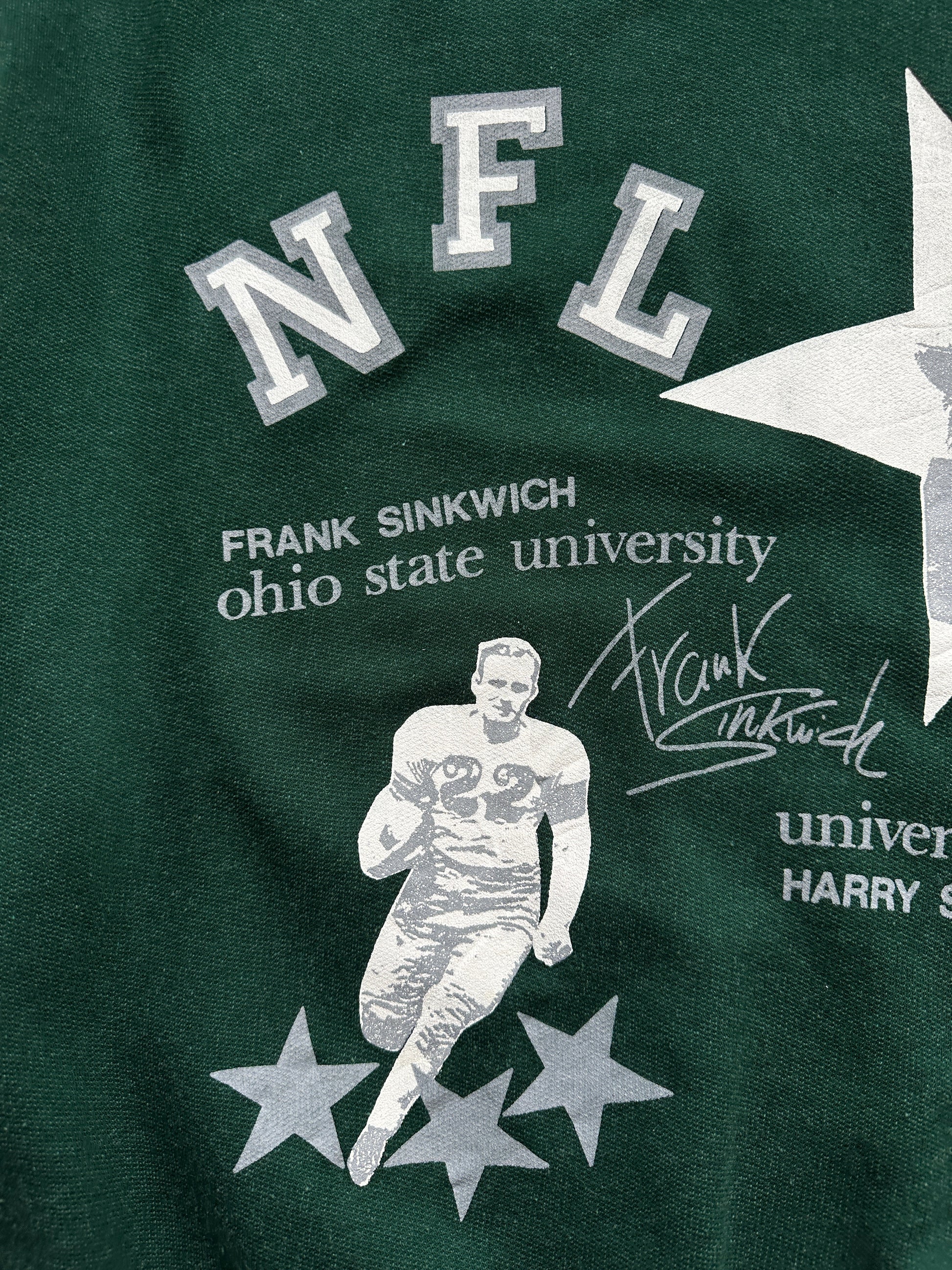 Green NFL 90's Vintage Graphic Sweatshirt Jumper - Large