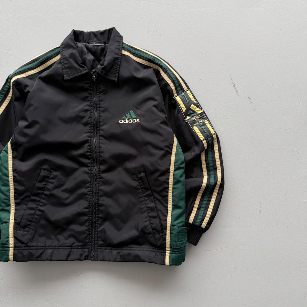 Black Adidas 90’s Vintage 3 Stripes Jacket - Small