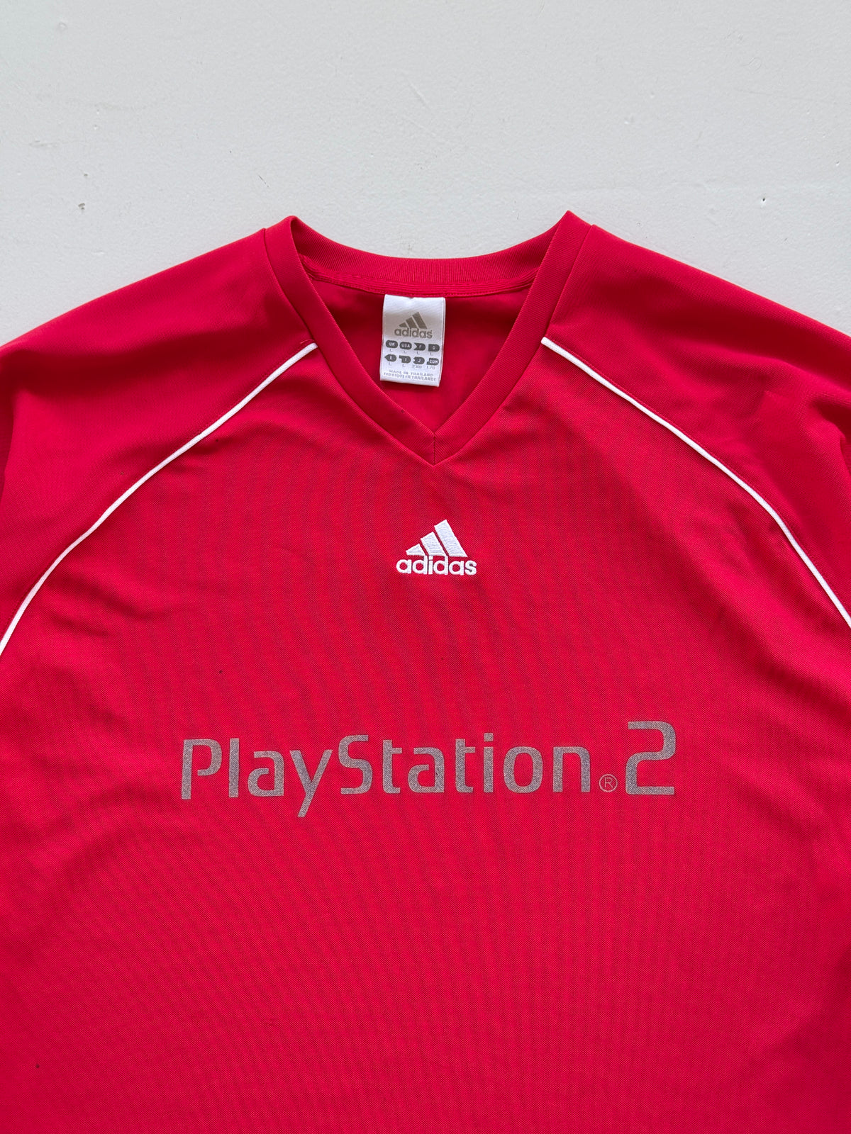 Adidas PlayStation 2 Y2K Vintage Long Sleeve Football Jersey - Large