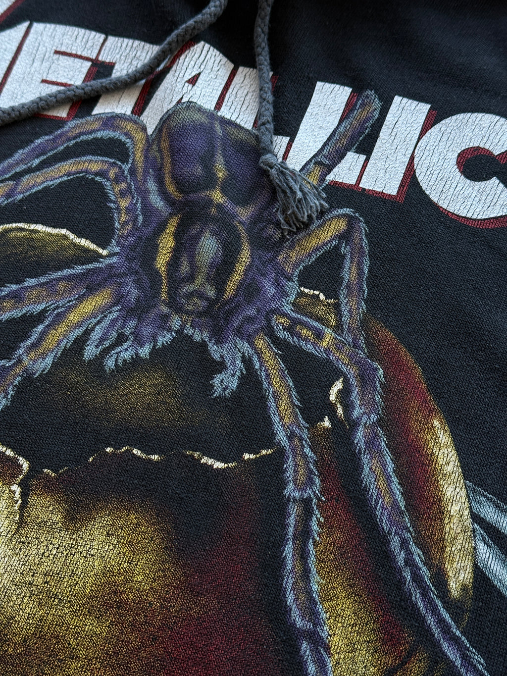 Black Metallica Euro Boot Tour Vintage Bootleg Hoodie - XL