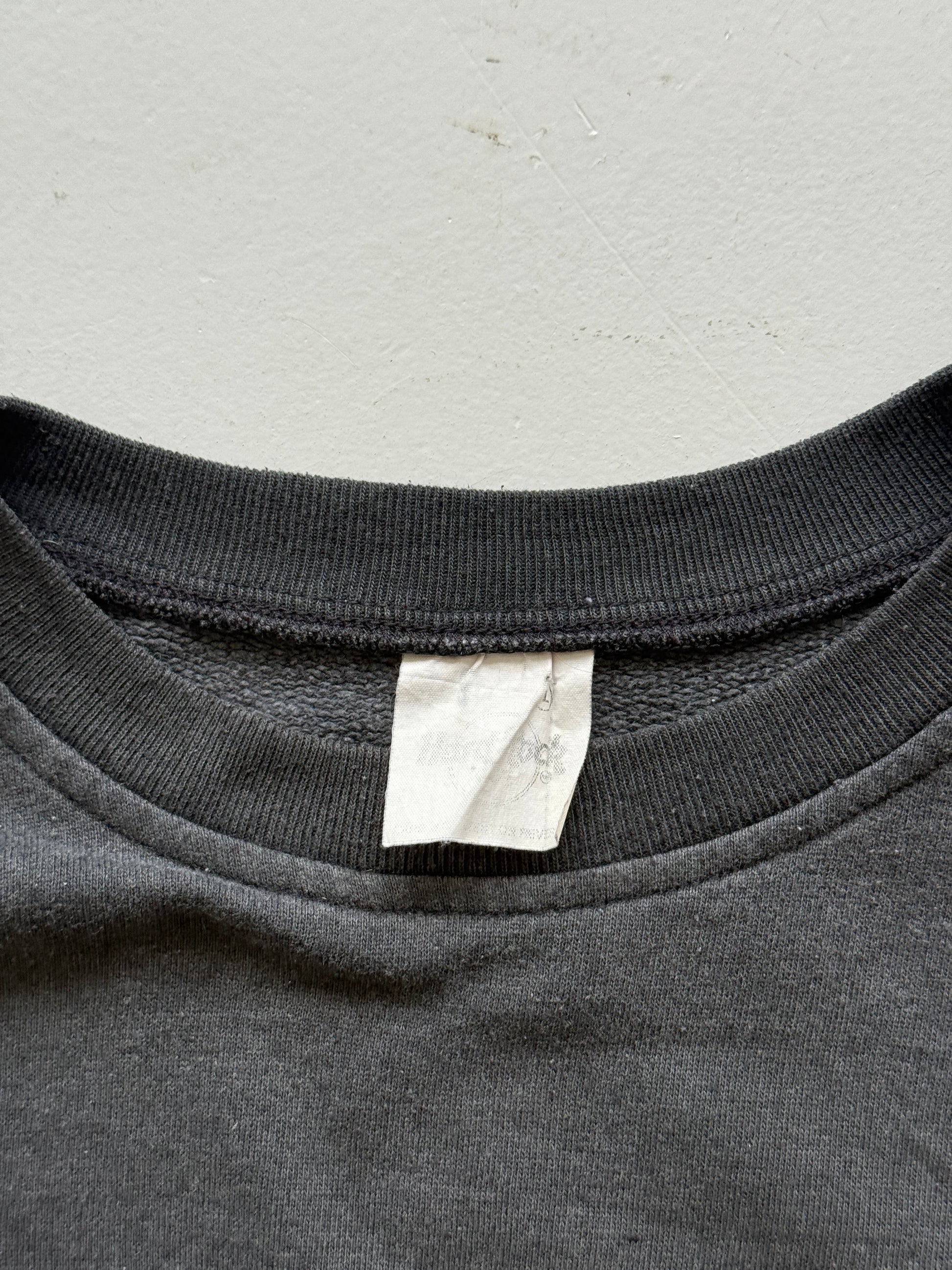 Grey Hard Rock Cafe 90's Vintage Sweatshirt Jumper - Medium Oversized