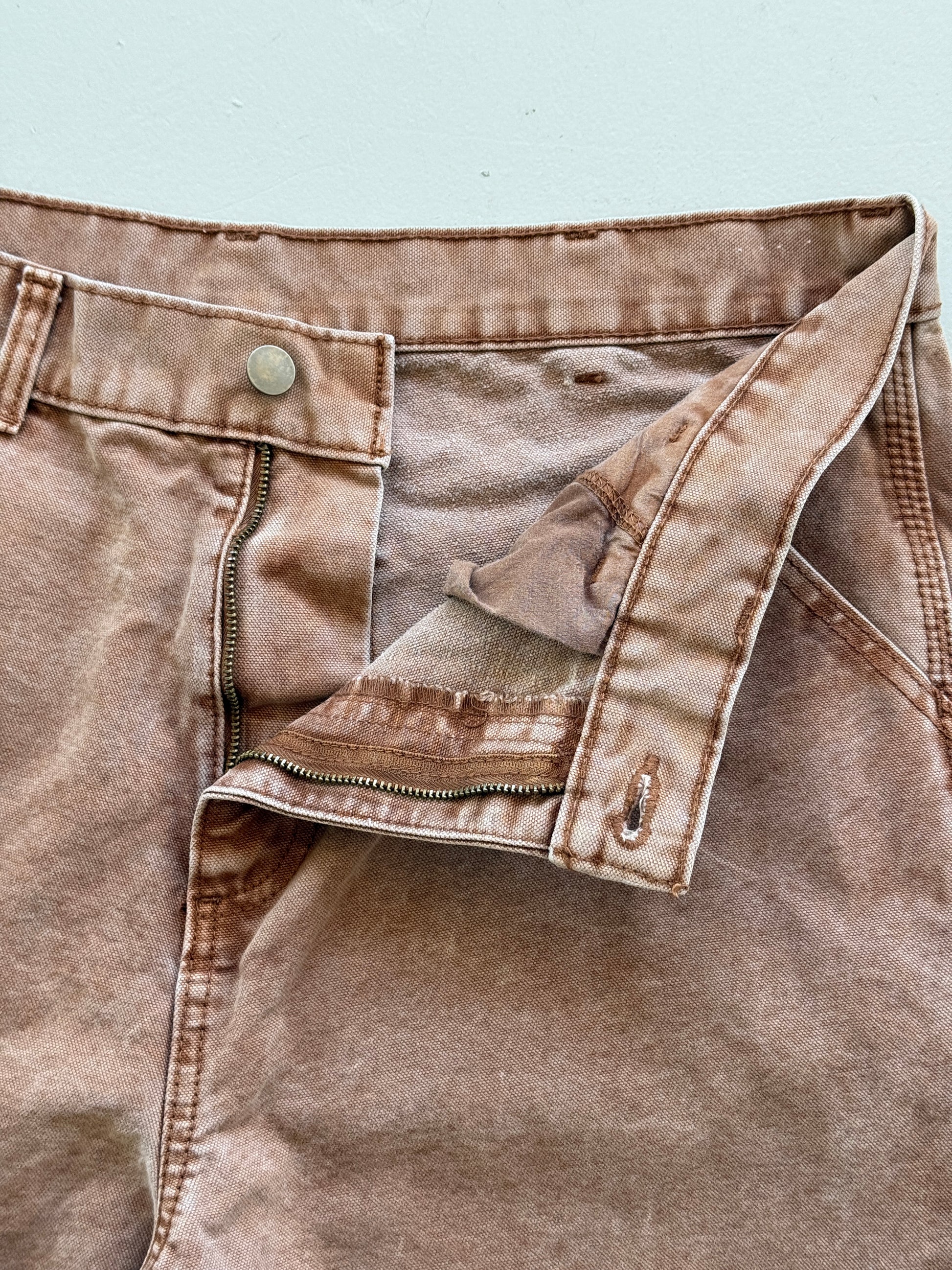 Brown No Boundaries 00's Vintage Canvas Carpenter Workwear Shorts - W34 x L8