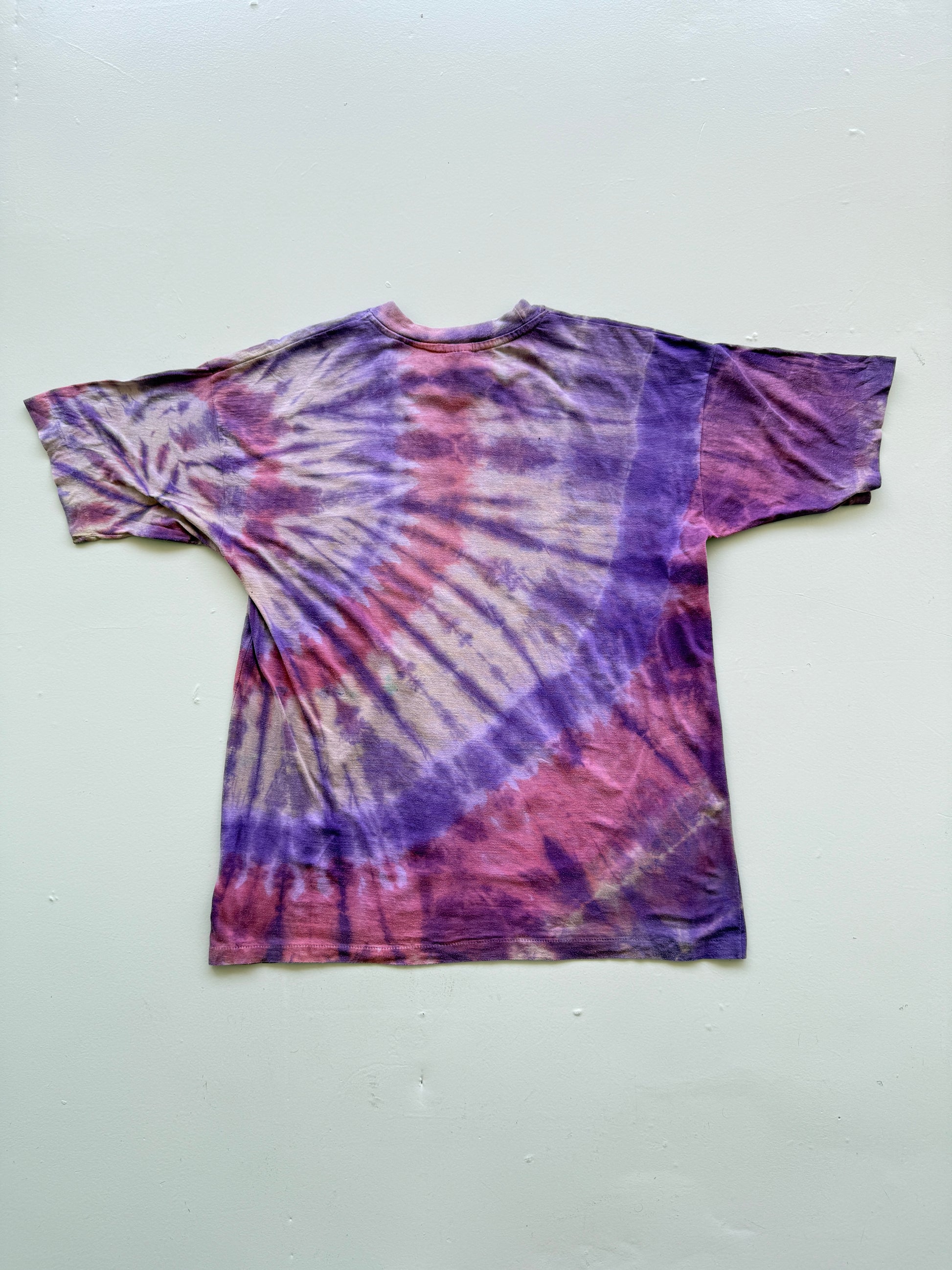 Purple Tie-Dye Guns N' Roses 90's Vintage Single Stitch Graphic T-Shirt - XL