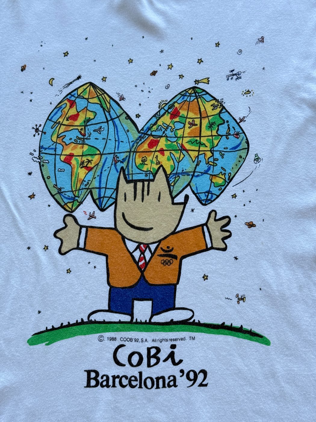 Cobi Barcelona '92 Olympics Vintage T-Shirt - XL