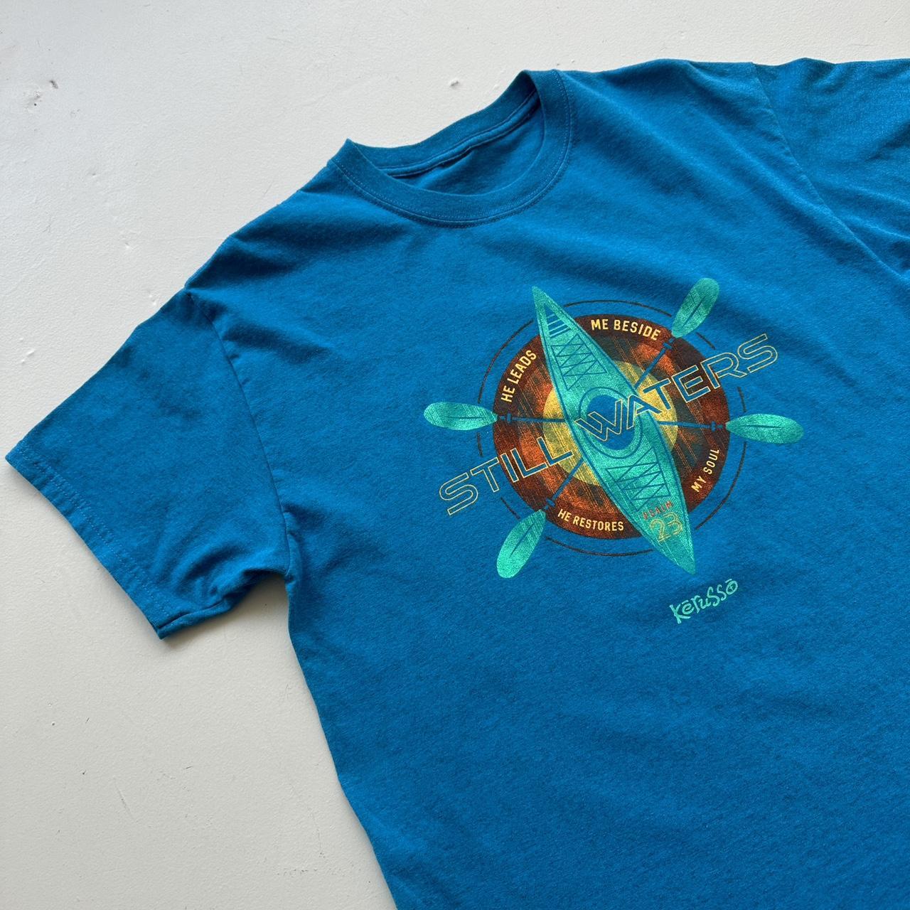 Blue Still Waters Surf 00s Vintage T-shirt - Medium