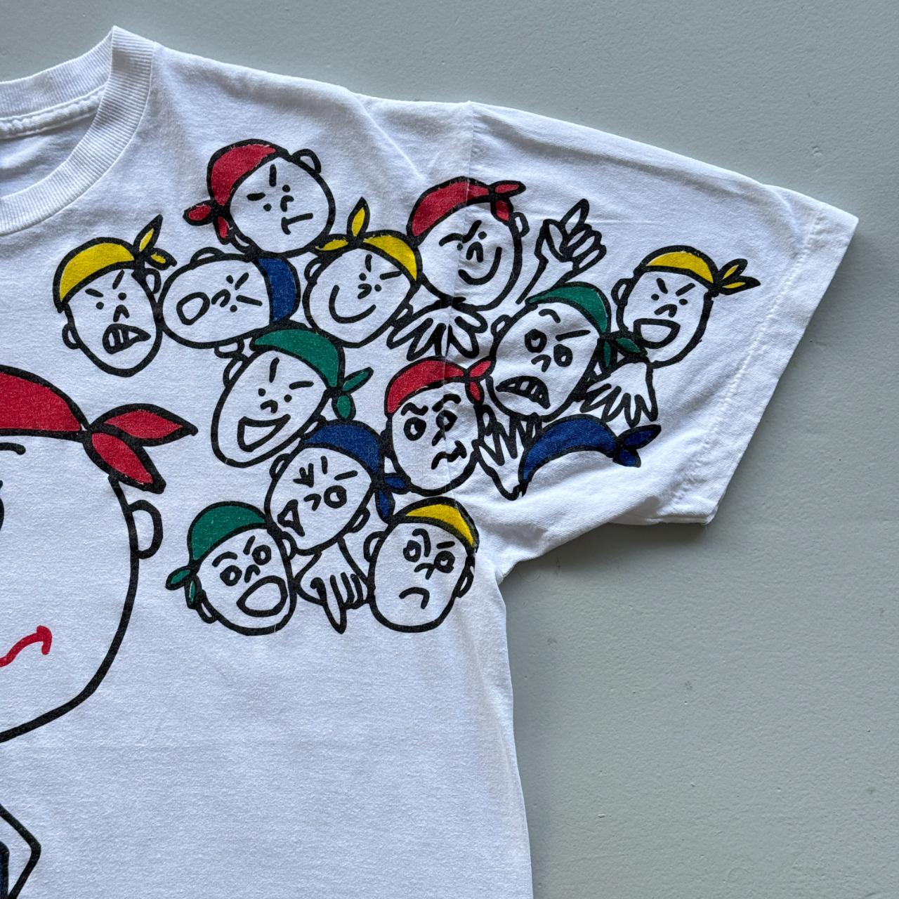 White The Head Said "Yeah Right" Cartoon Novelty Vintage 90s T-shirt - Large