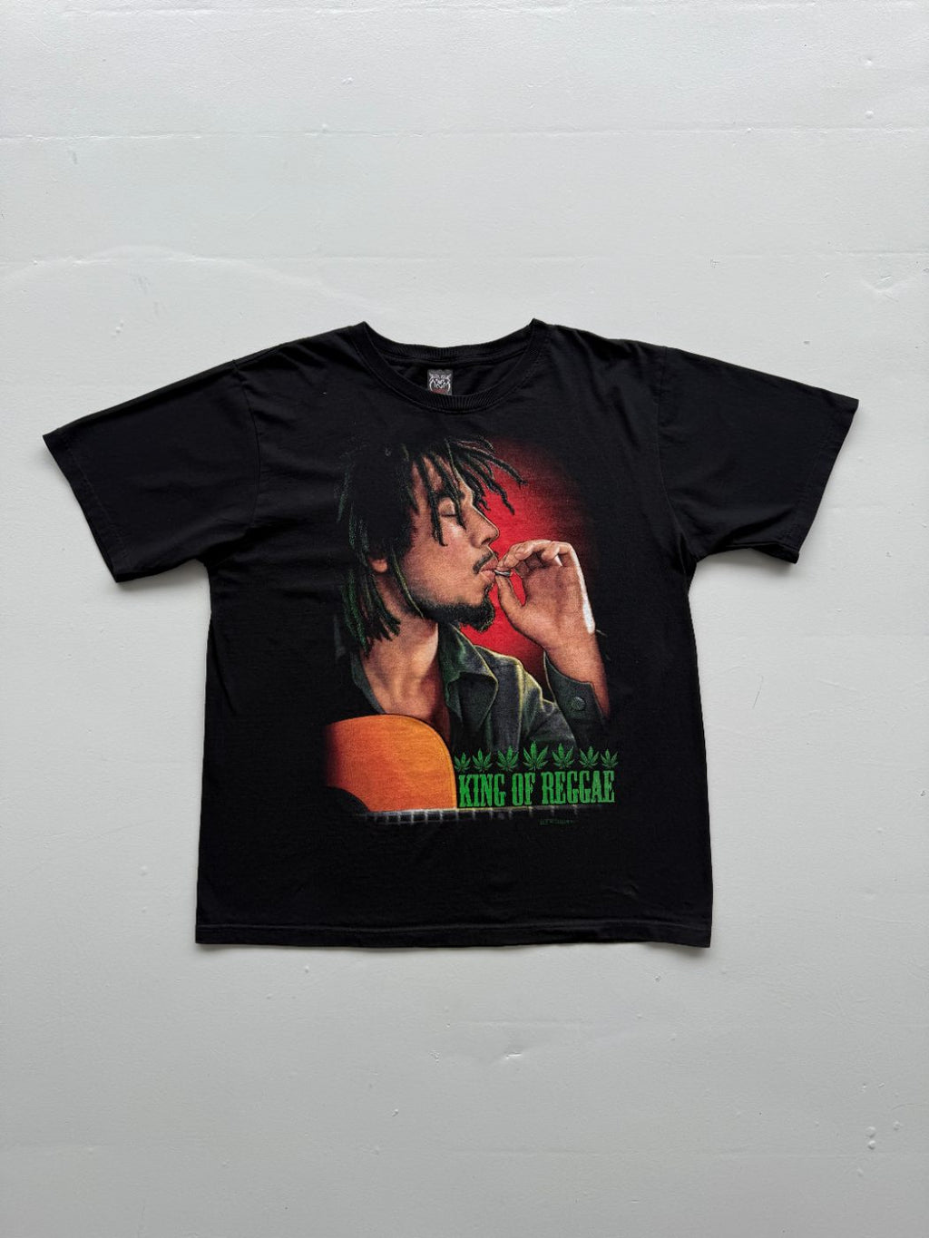 Rockvolution Bob Marley King of Reggae Vintage Graphic T-Shirt - XL
