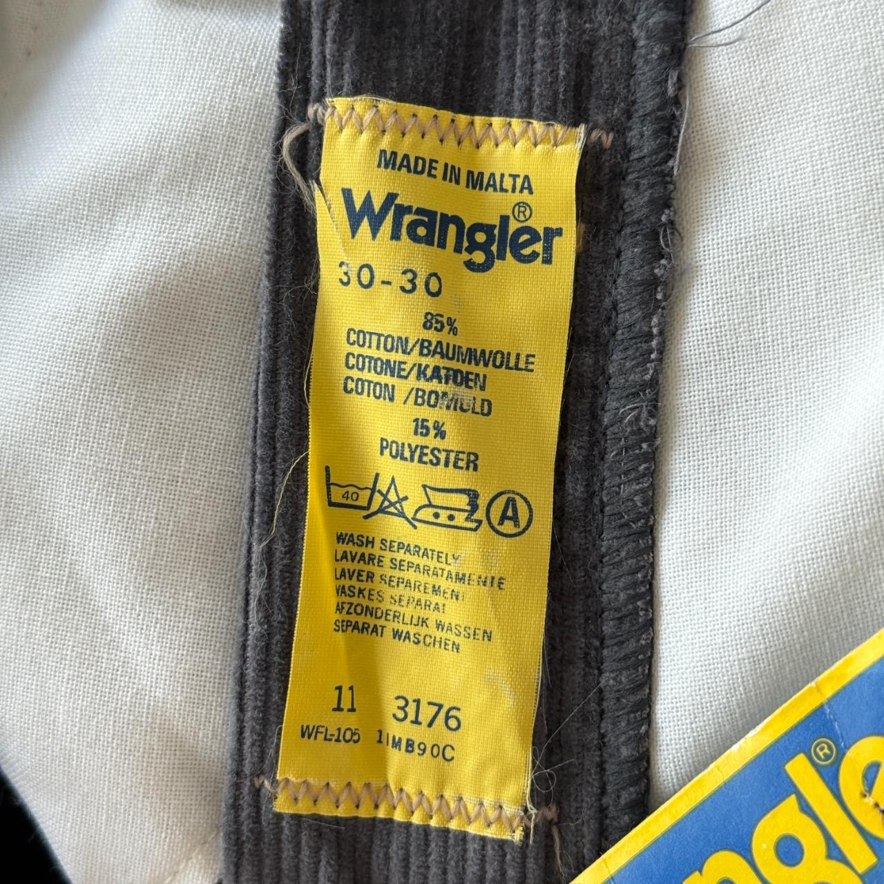 Grey Wrangler Corduroy 80's Vintage Boot Cut Jeans - 26” x 29”