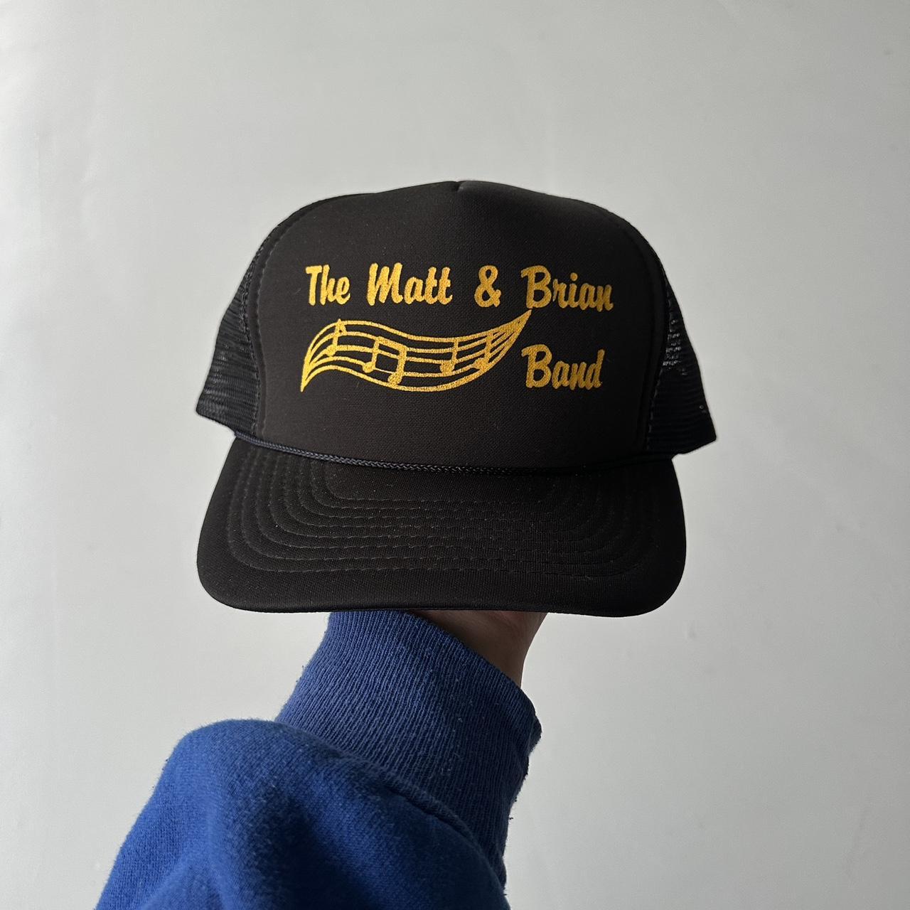 Black The Matt and Brian Band Vintage Foam and Mesh SnapBack Trucker Cap