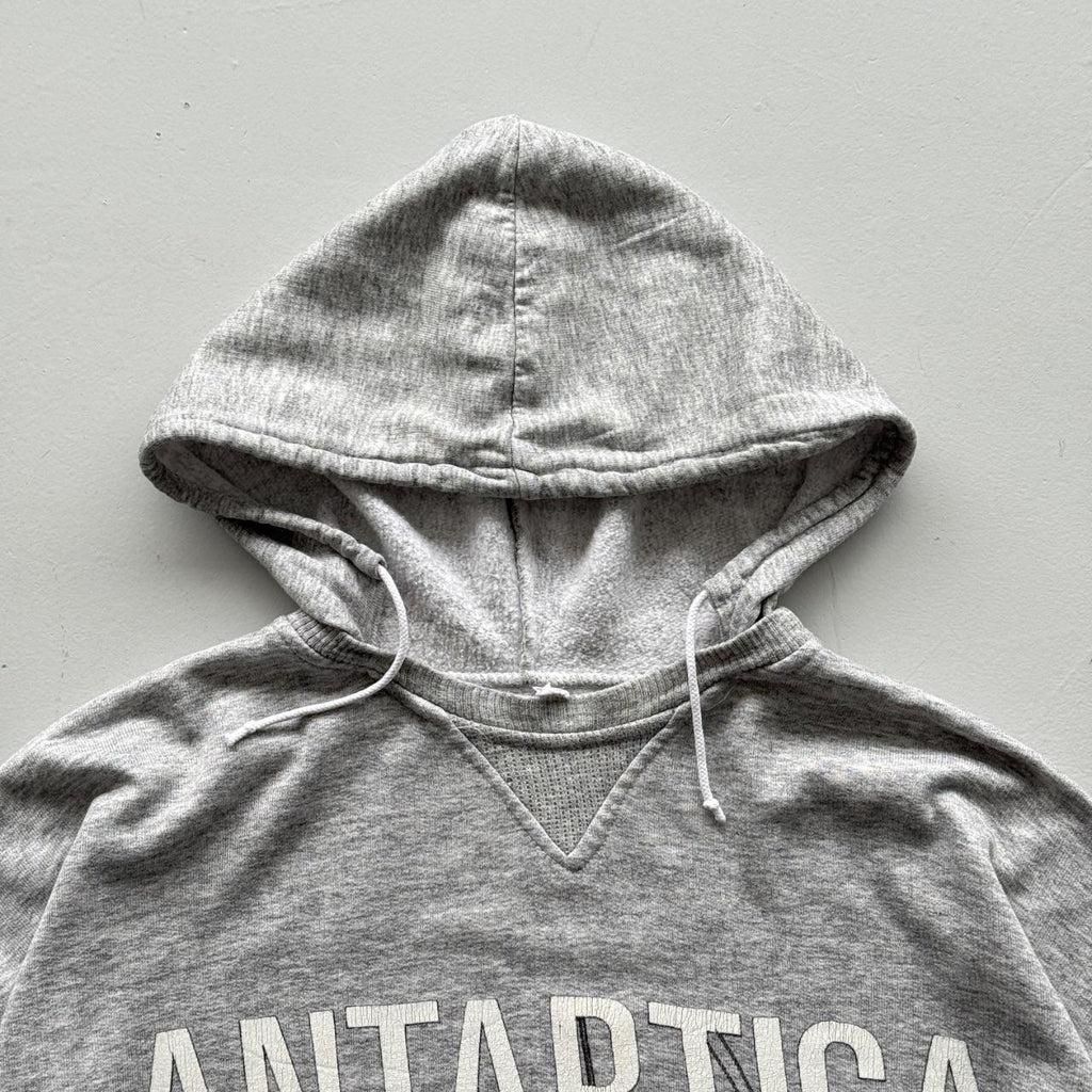 Grey Antarctica 90’s Vintage Afterhood Hoodie - Large