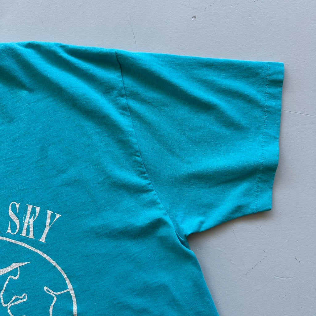 Light Blue Christian 80s/90s Americana Vintage T-shirt - Large