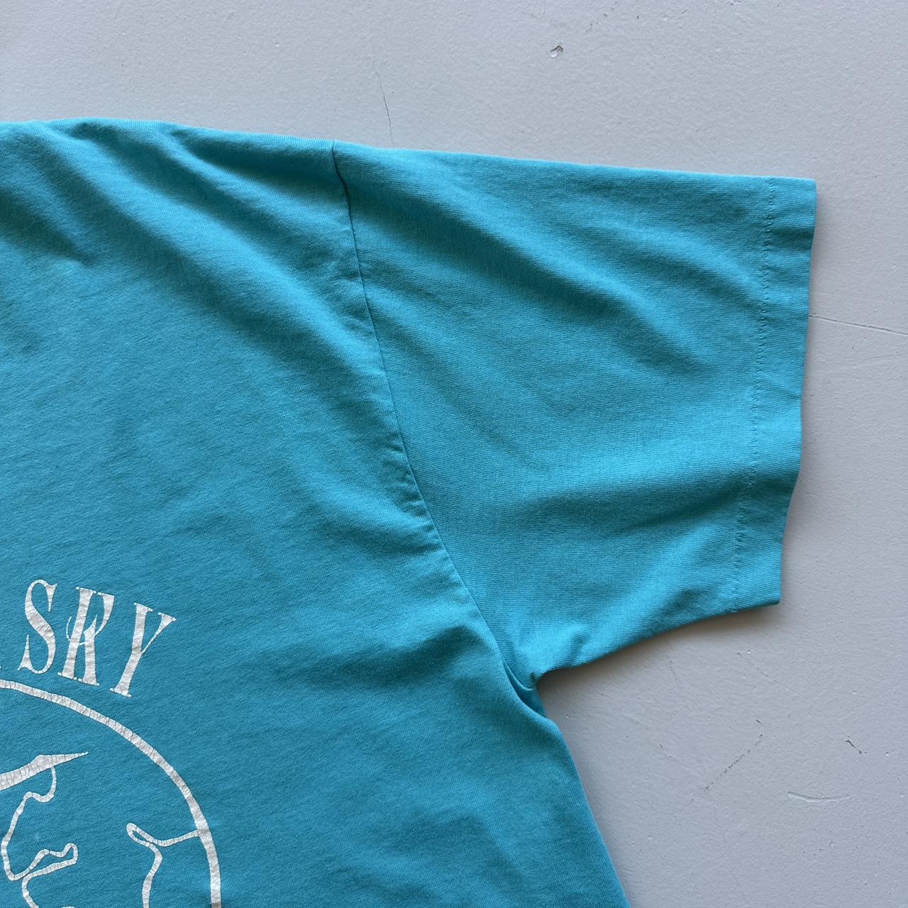 Light Blue Christian 80s/90s Americana Vintage T-shirt - Large
