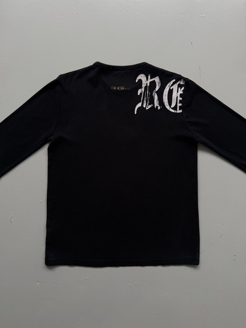 Black  Make Your Own Destiny Y2K Vintage Dragon Graphic Long Sleeve Top - M