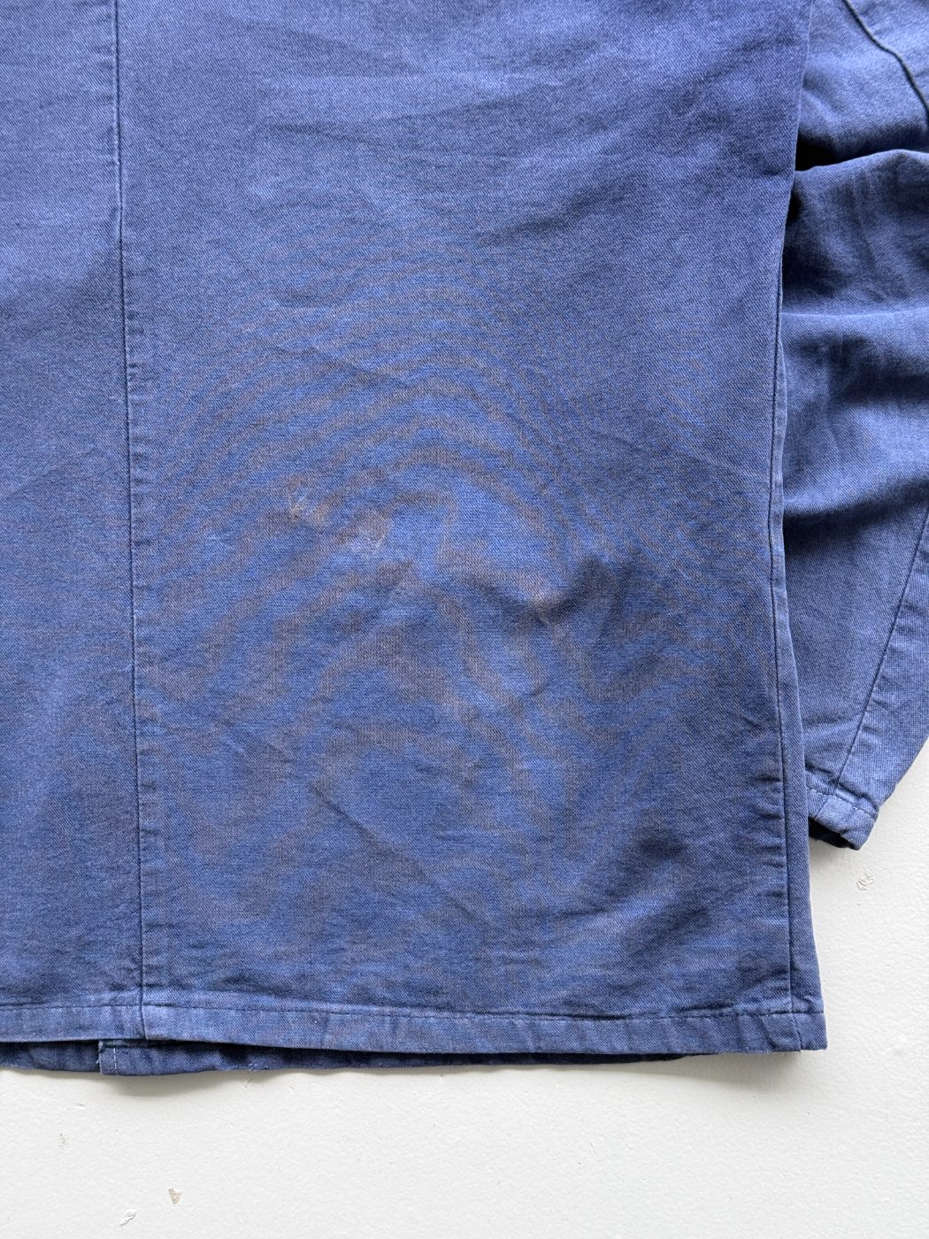 French Indigo Blue Vintage Chore Jacket CH241 - Medium