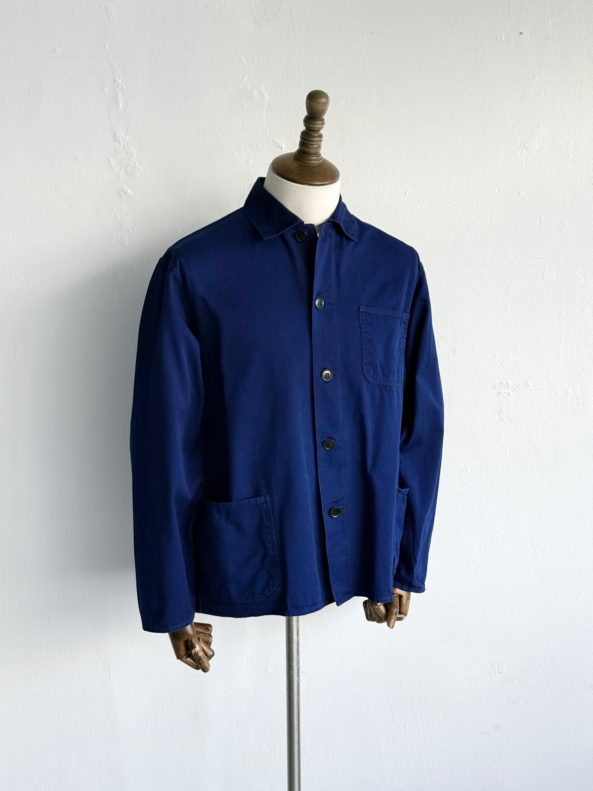 Blue French 1960's Vintage Workwear Chore Jacket CH493 - Medium