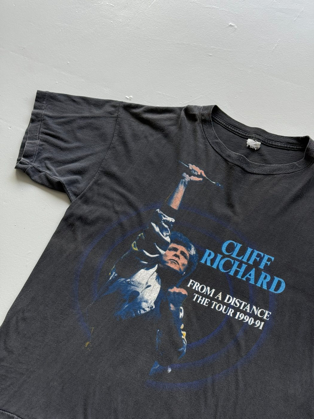 Cliff Richard From A Distance The Tour 1990-91 Vintage Single Stitch T-Shirt - L