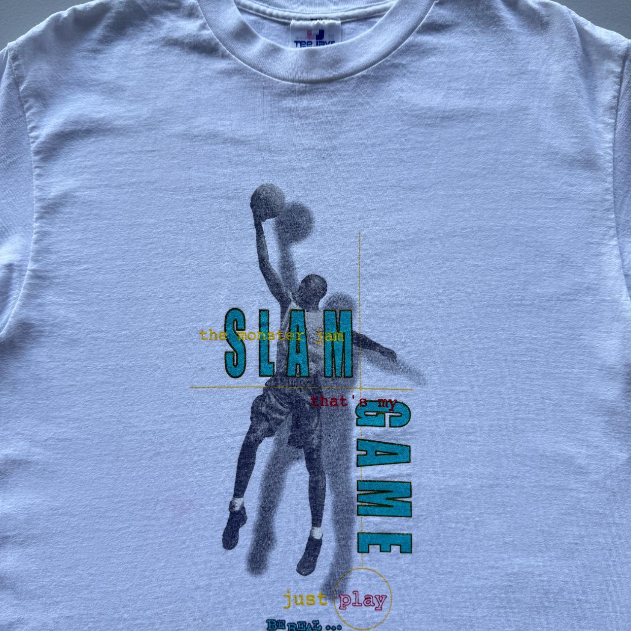 White Slam Michael Jordan Basketball Vintage 90’s T-shirt - Medium