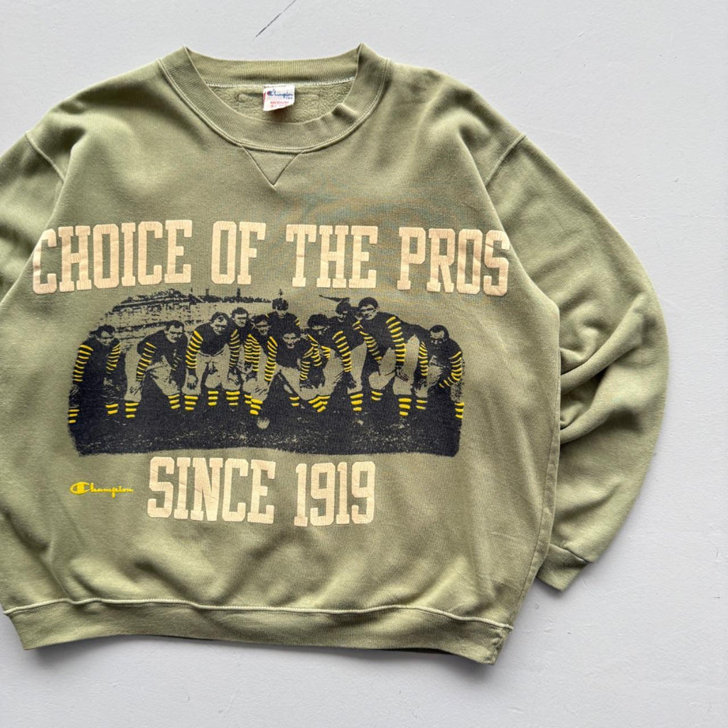 Rare Khaki Green Champion USA Rugby 80’s Vintage Graphic Sweatshirt - Medium