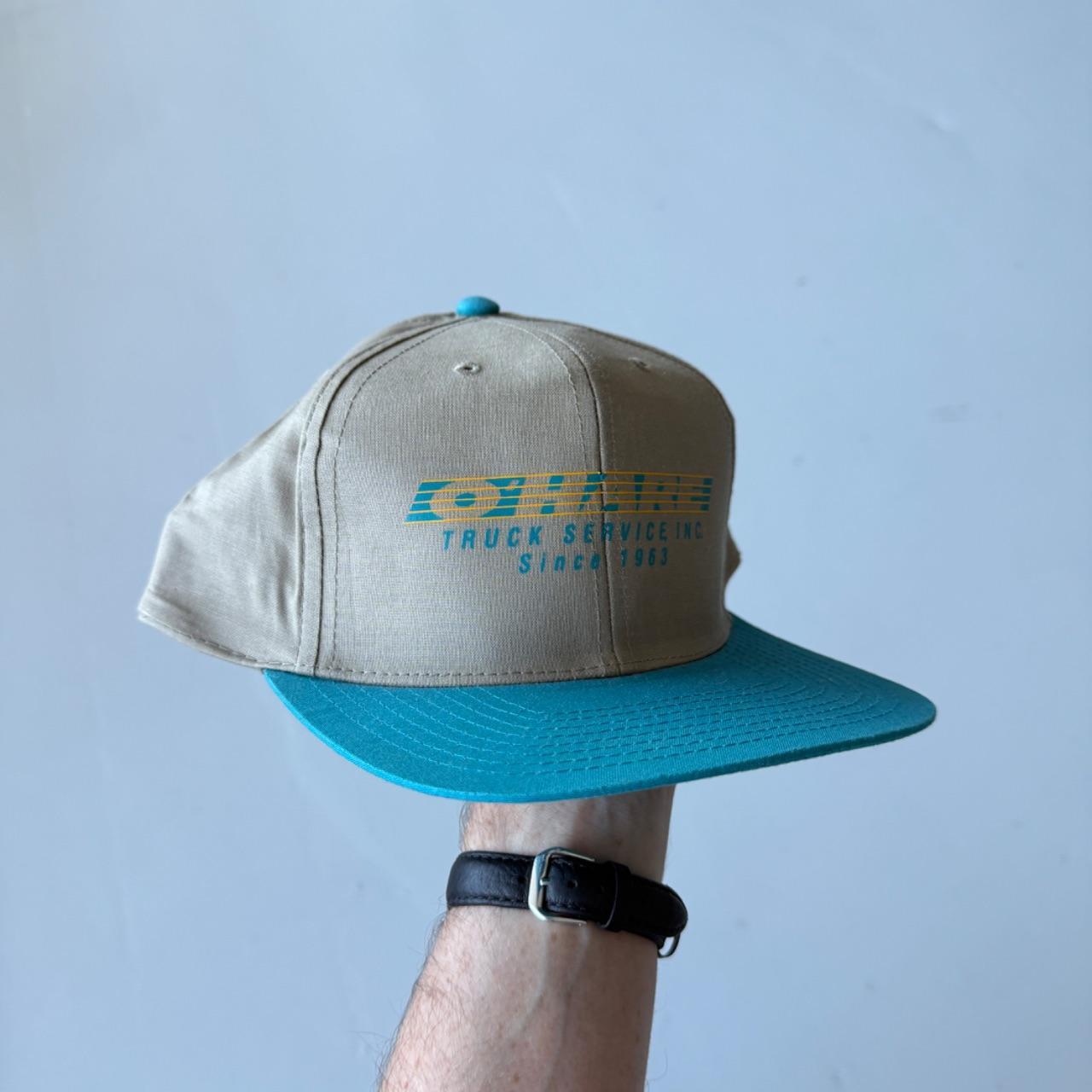 Beige / Blue O'Hare Vintage SnapBack Trucker Cap