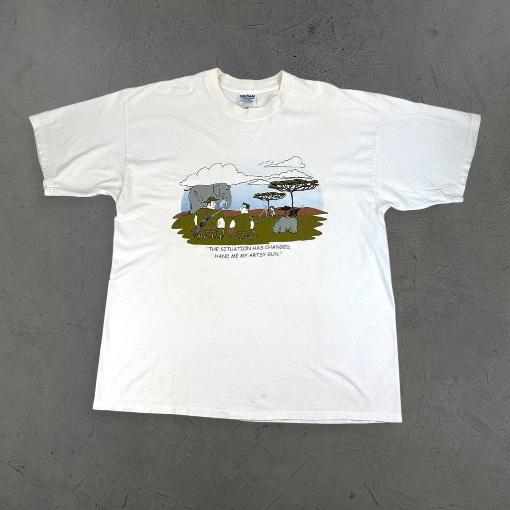 Hunting Novelty Cartoon 90s vintage T-shirt - 2XL