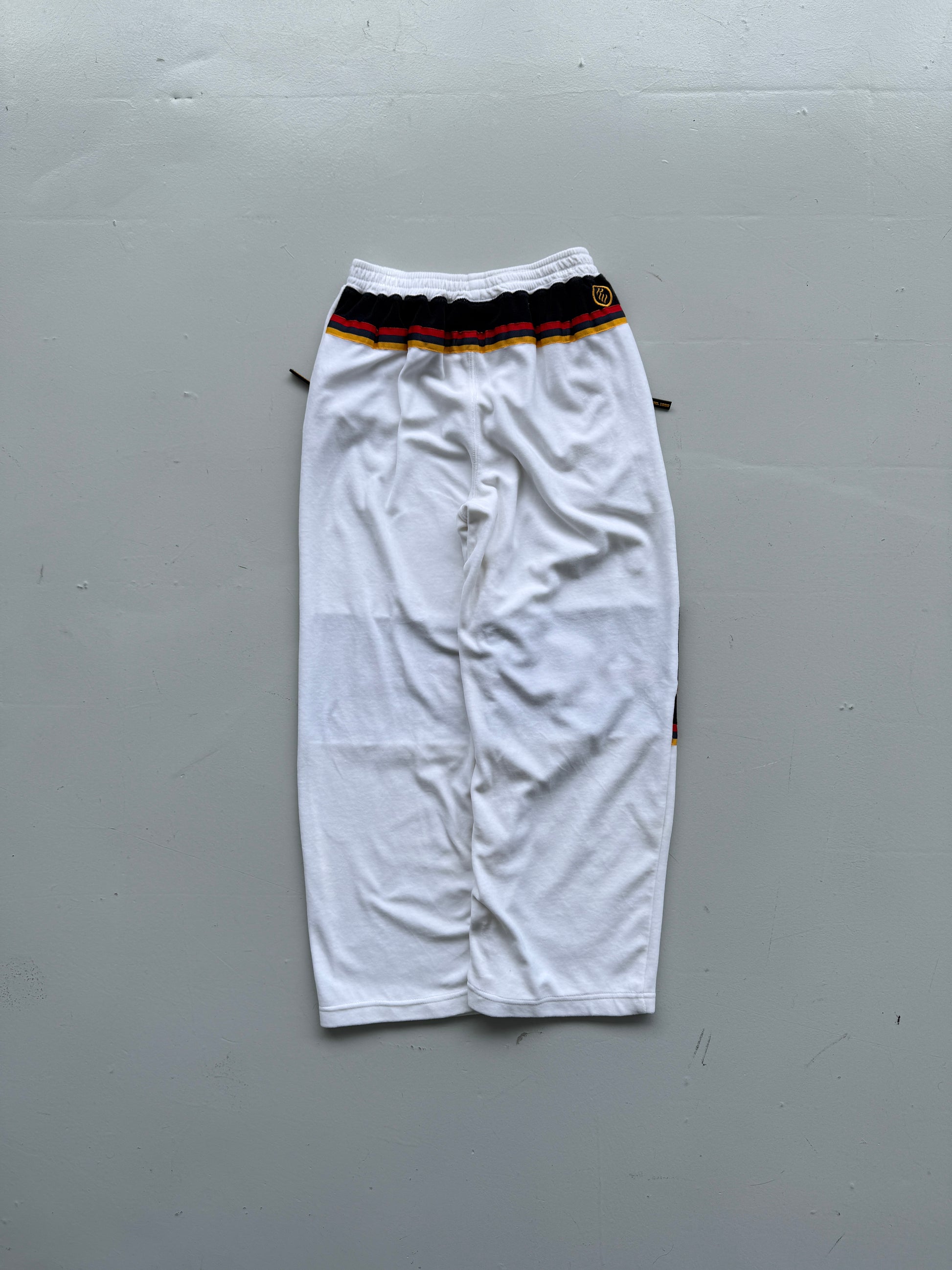 White Rocawear 00's Vintage Y2K Velvet Sweat Pants - Medium