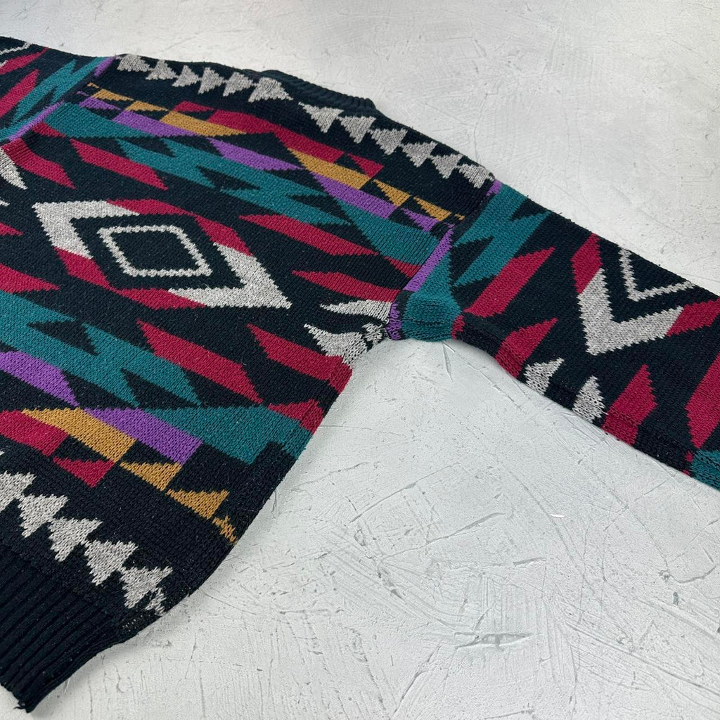 Navajo 90's Knitted Sweatshirt - Small