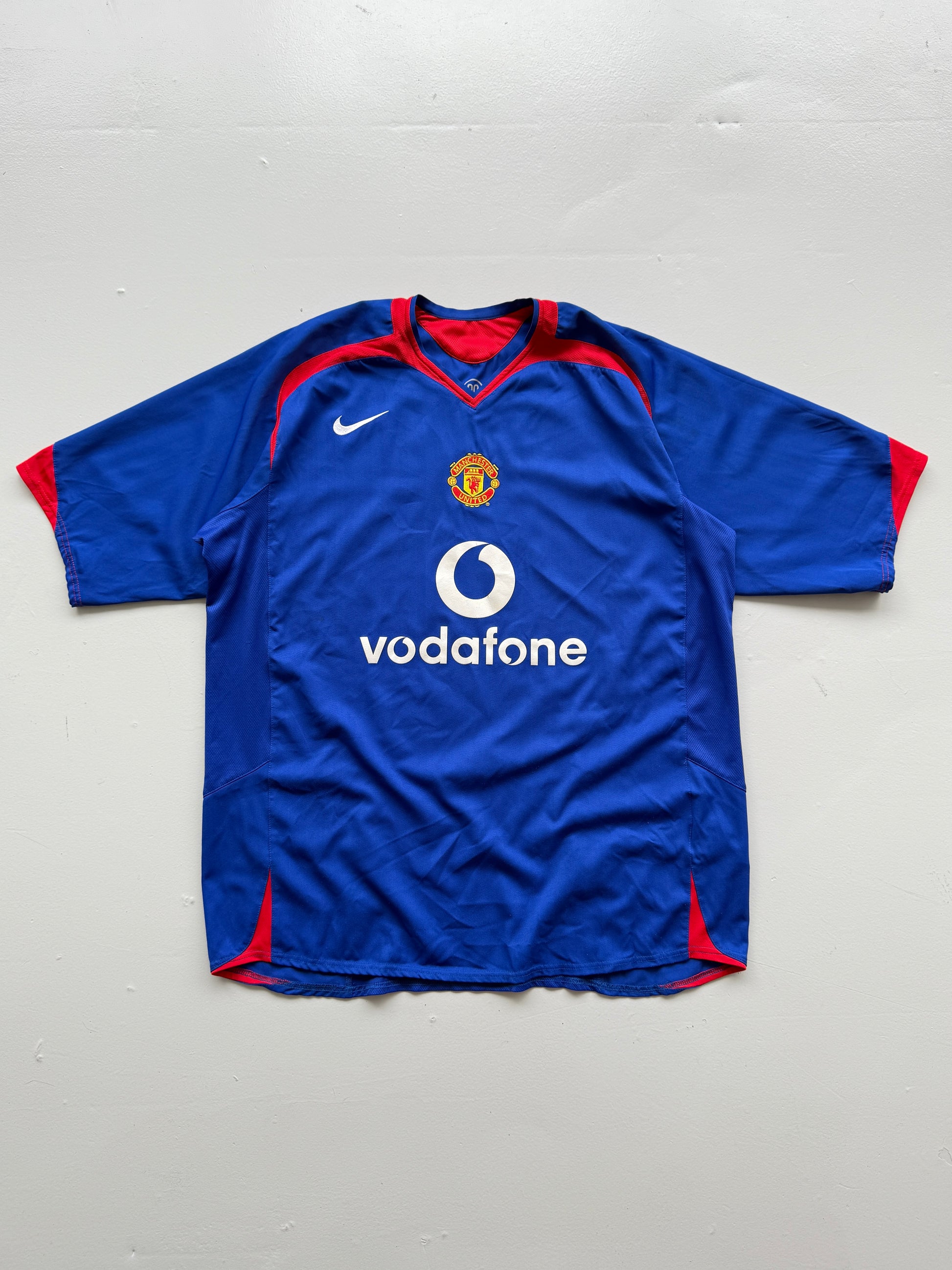 Nike Man Utd Vodafone Rooney #8 2005 Vintage Away Football Shirt - XL