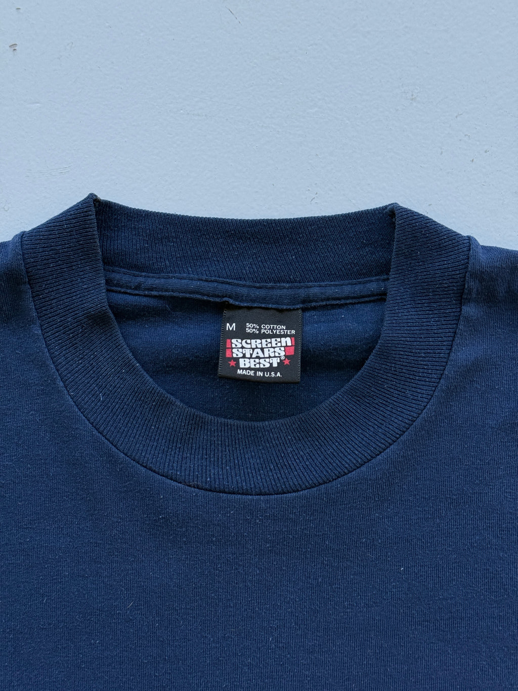 Navy SAAB Genuine Parts 80's Vintage Graphic T-Shirt - Small