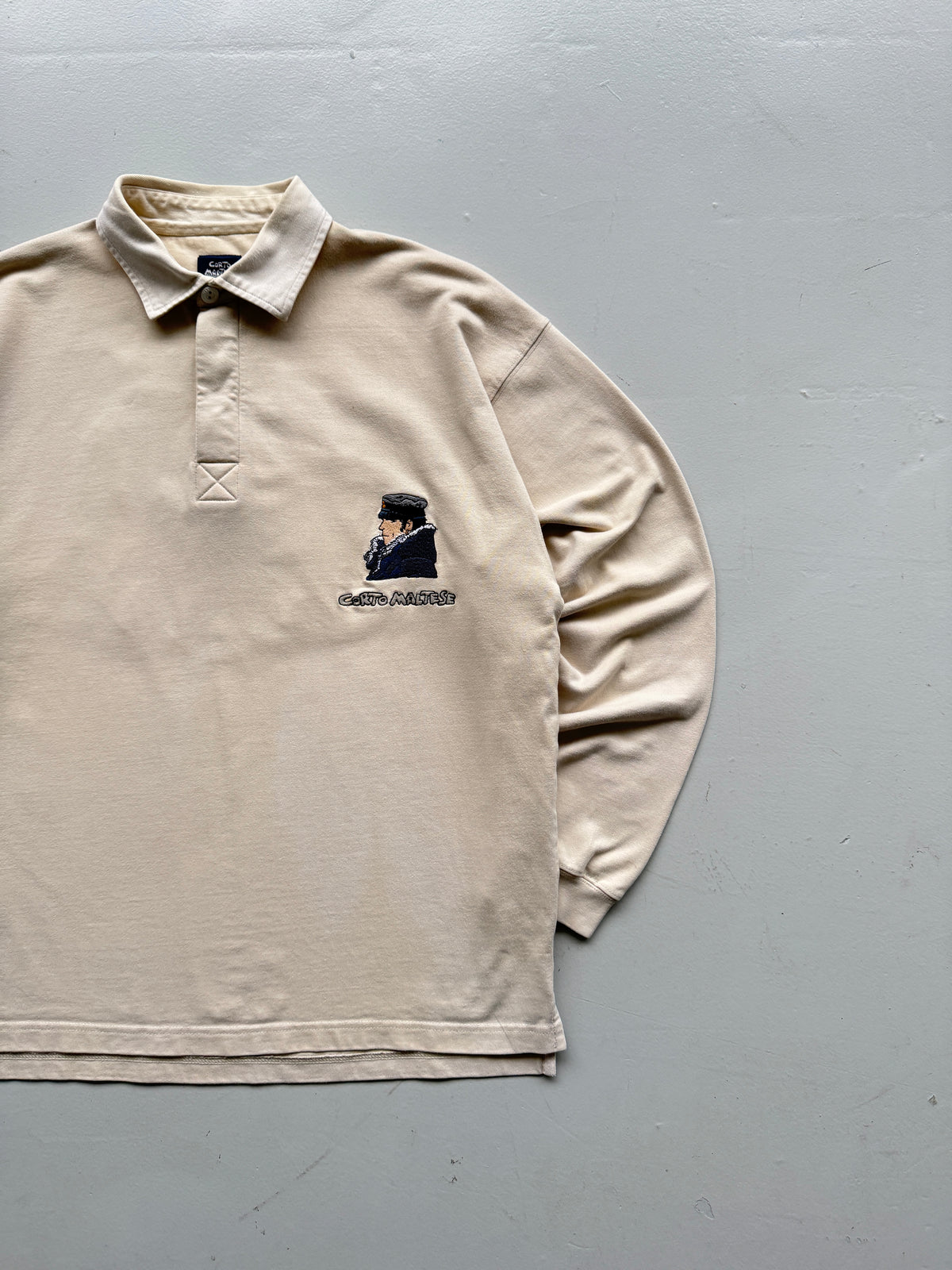 Corto Maltese Studio Aventures 90's Vintage Rugby Polo Shirt - Large