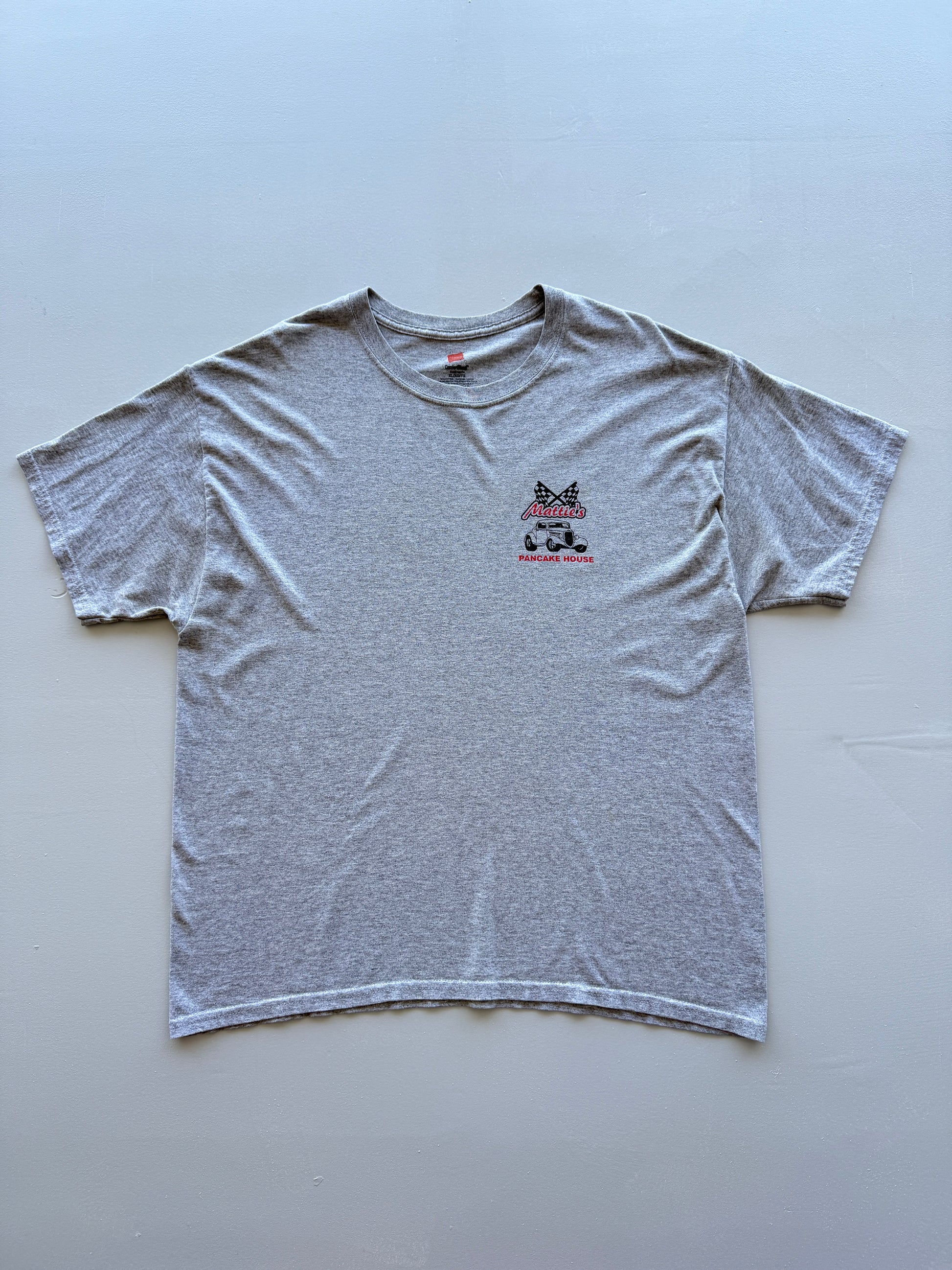 Grey Mattie's Pancake House Hot Rod 90's Vintage Graphic T-Shirt - XL