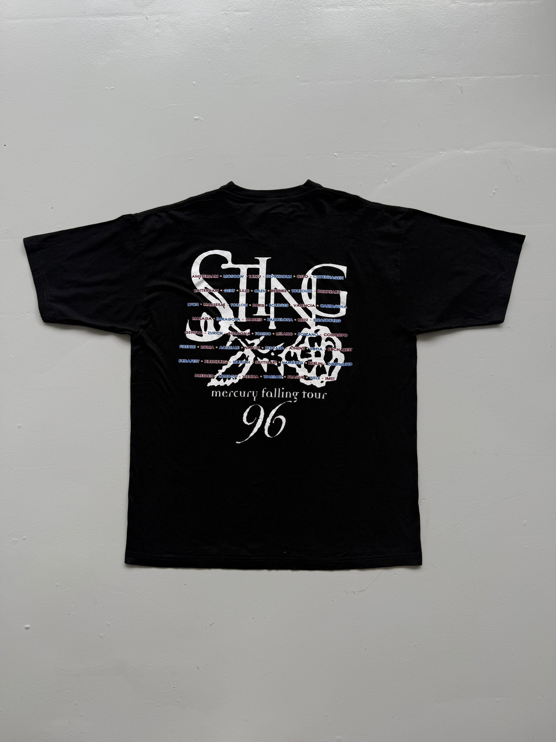 Sting Mercury Falling European Tour 1996 Vintage Band T-Shirt - XL