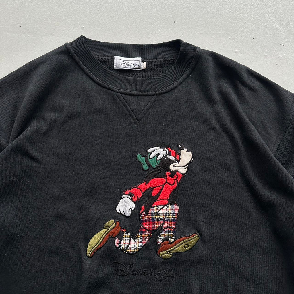 Black Goofy Disney 90’s Vintage Graphic Sweatshirt - Medium