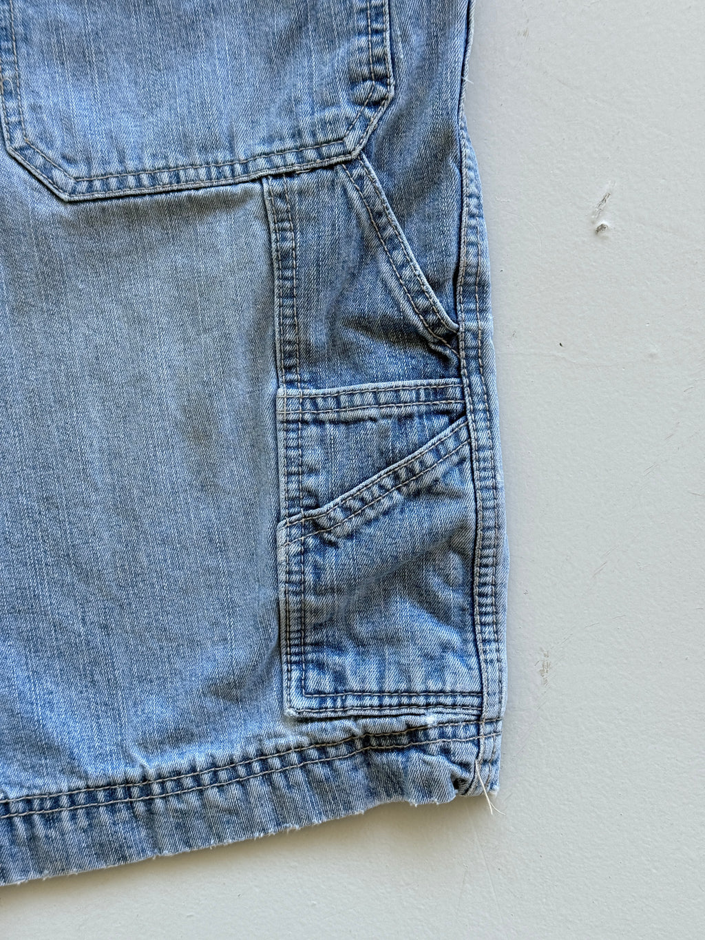 Light Blue Old Navy 00's Vintage Baggy Carpenter Denim Shorts - W30 x L11
