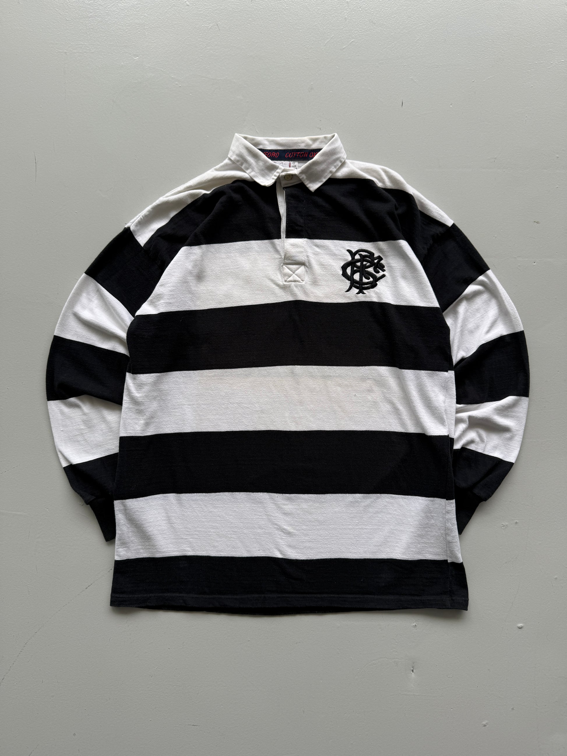 White Barbarians 1996 90's Vintage Rugby Jersey Polo Shirt - Large