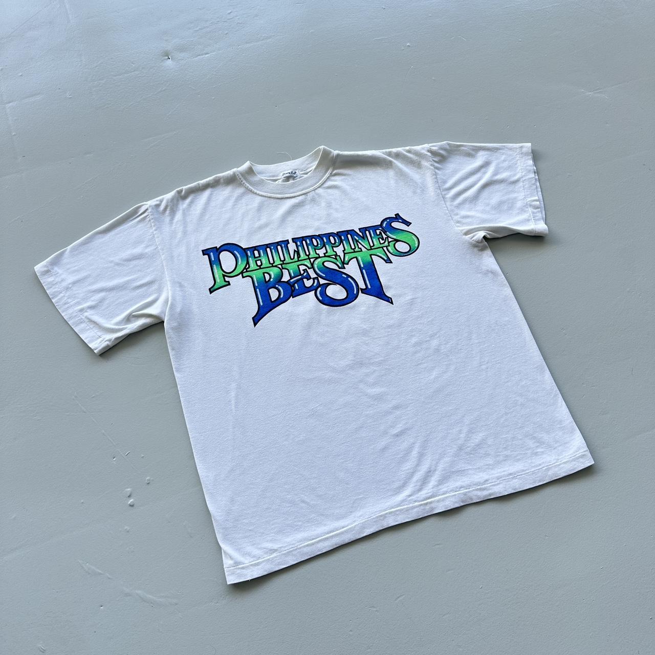 White Philippines Best Vintage 90’s T-shirt - Boxy Large