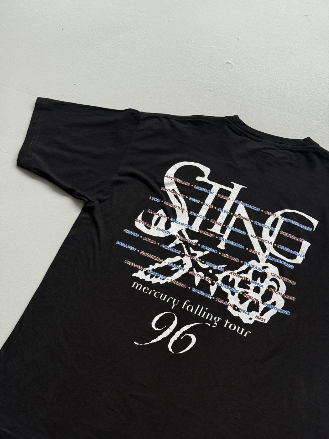 Sting Mercury Falling European Tour 1996 Vintage Band T-Shirt - XL
