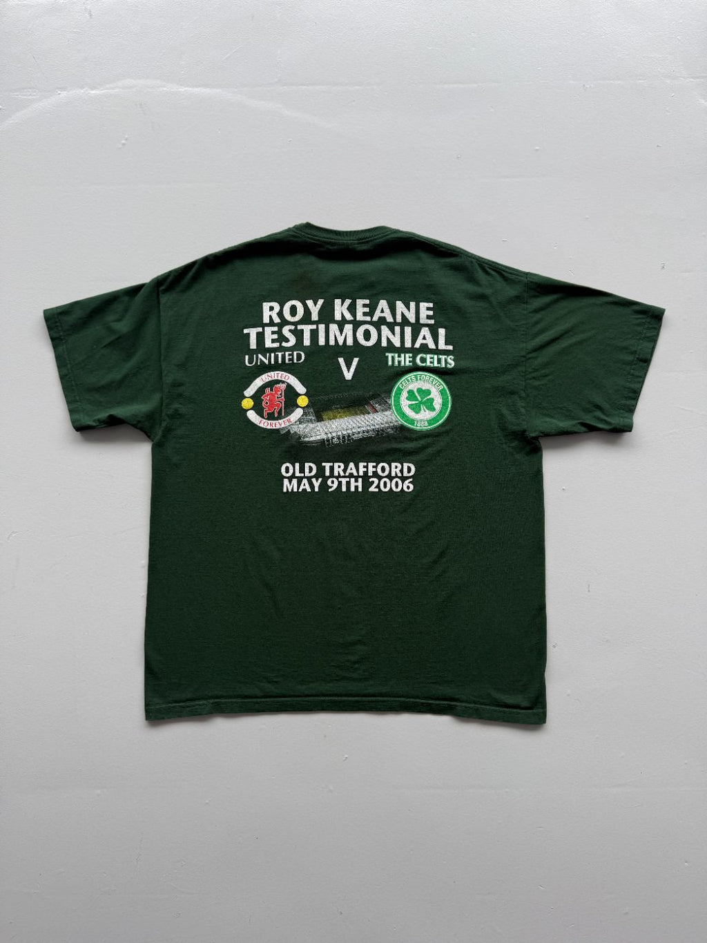 Roy Keane Testimonial Manchester United v Celtic Old Trafford 2006 Vintage T-Shi
