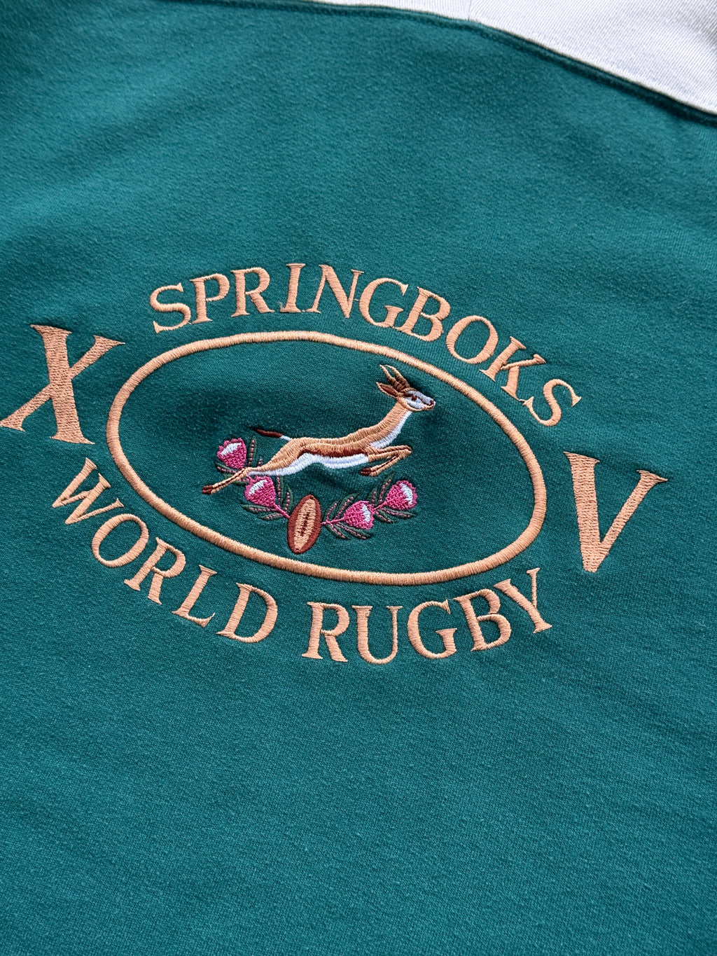 Twickenham Springboks XV World Rugby 90's Vintage Quarter Zip Sweatshirt - XL