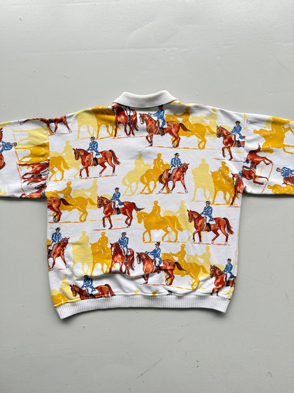 Greenfield Made in Italy Equestrian 80's Vintage Sweatshirt - Medium