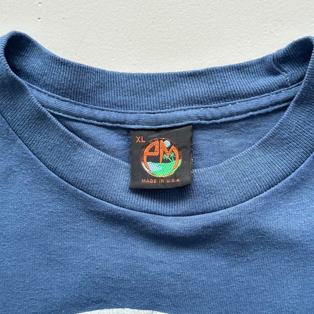 Over-dyed Navy UCLA University Vintage 90's T-shirt - Large