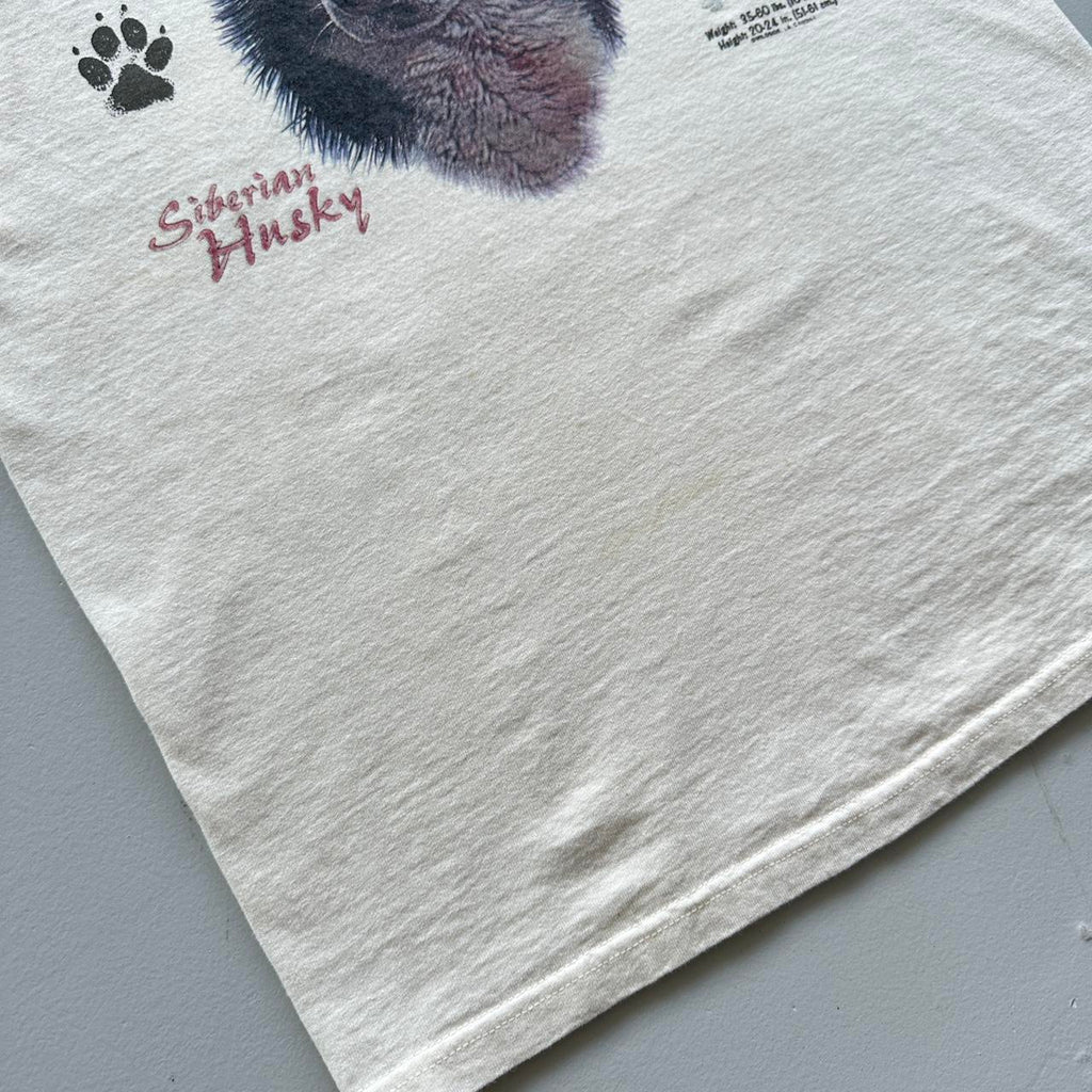 Pale Yellow / Cream Husky Vintage T-shirt - Medium