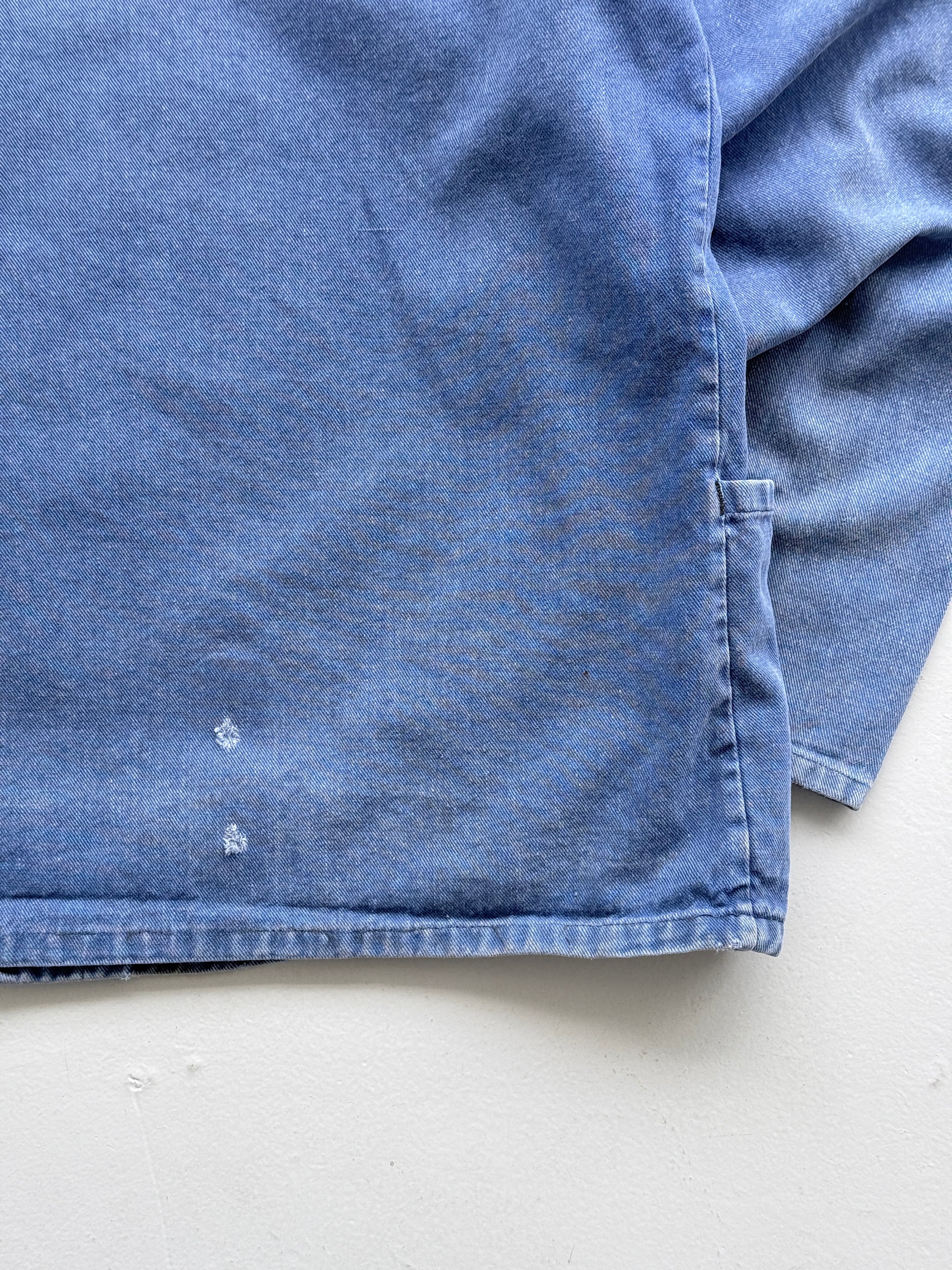 Faded Blue French 60s/70s Vintage Workwear Chore Jacket CH383 - Small