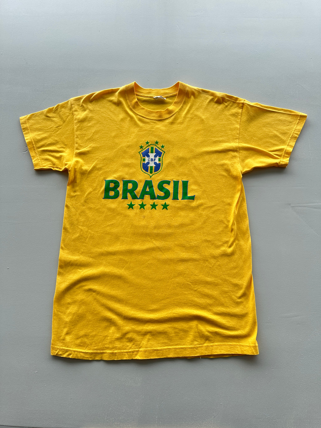 Brasil CBF 2002 World Cup Vintage T-Shirt - Large