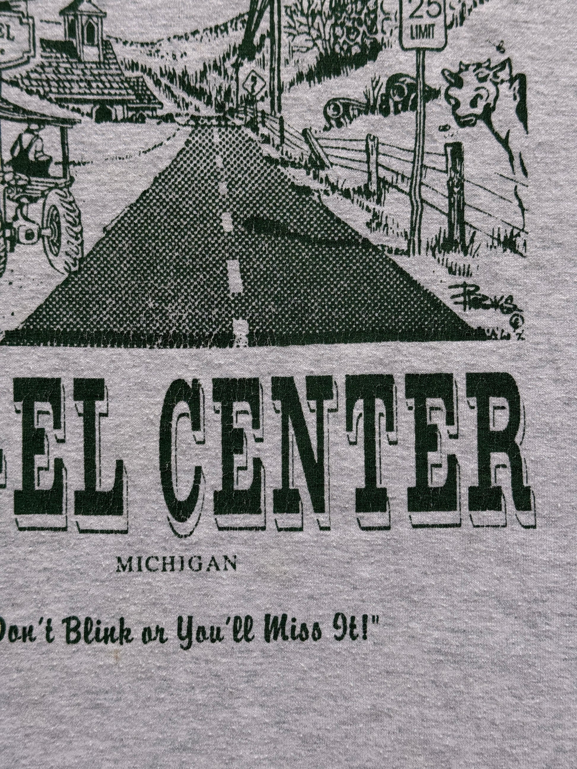 Grey Single Stitch 90's Vintage Historic Graphic Tourist T-Shirt - XL