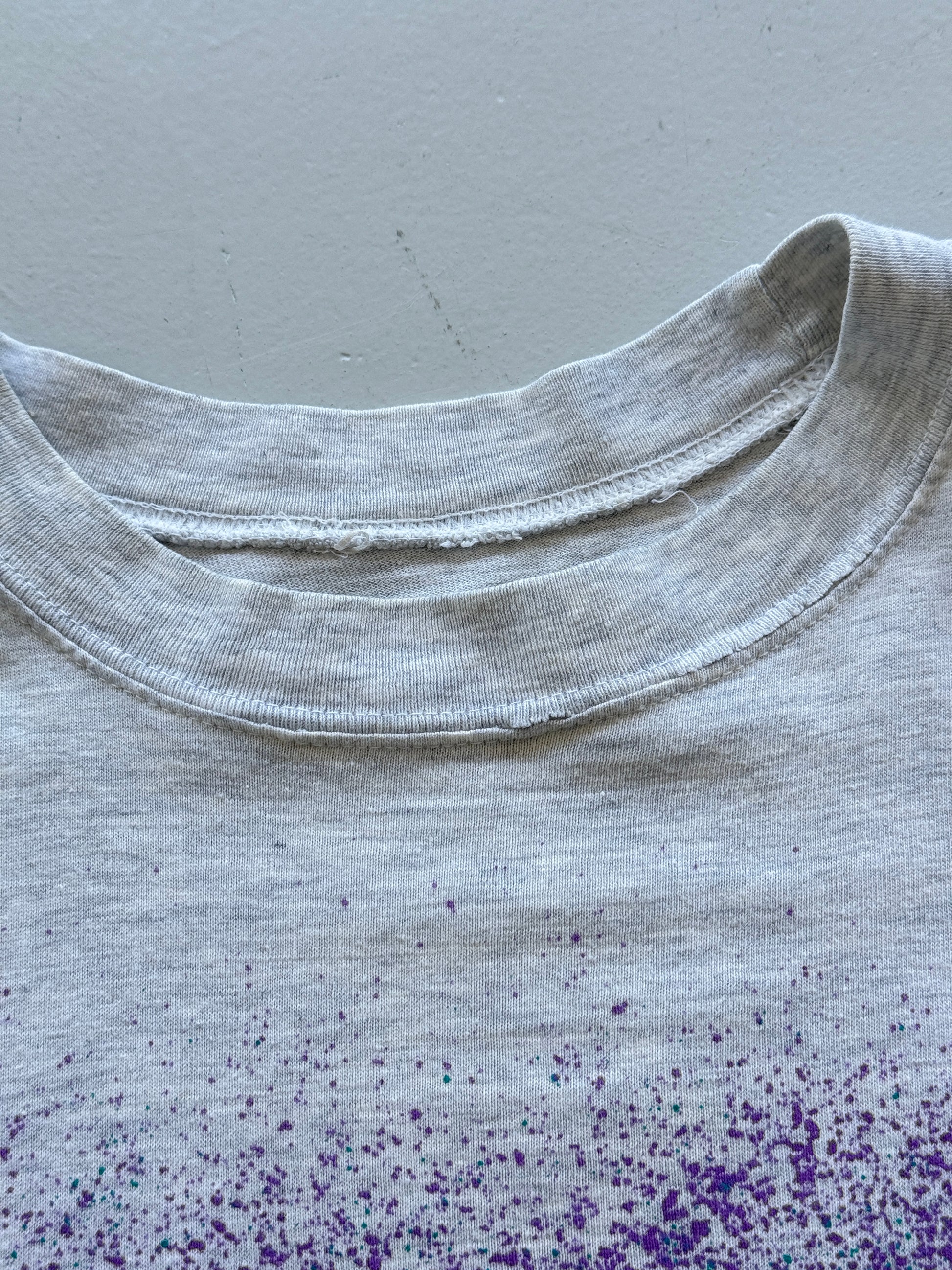Grey Wolf AOP 90's Vintage Graphic Single Stitch T-Shirt - XL