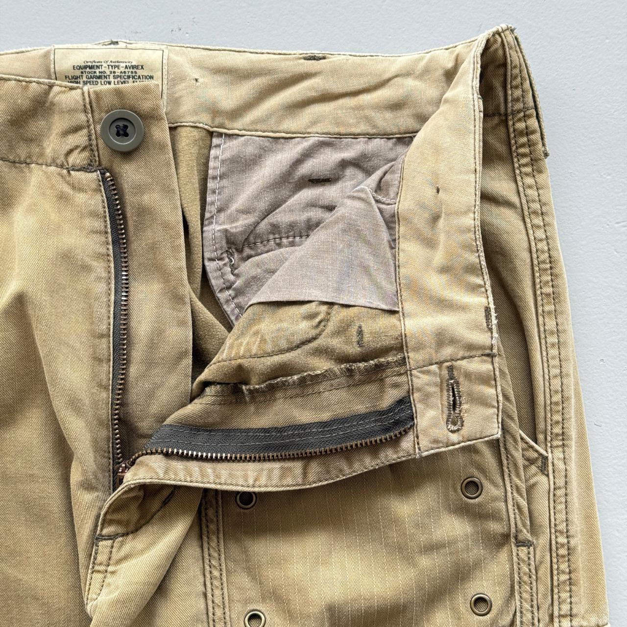 Khaki Avirex Cotton 90's Vintage Cargo's - 33” x 31”