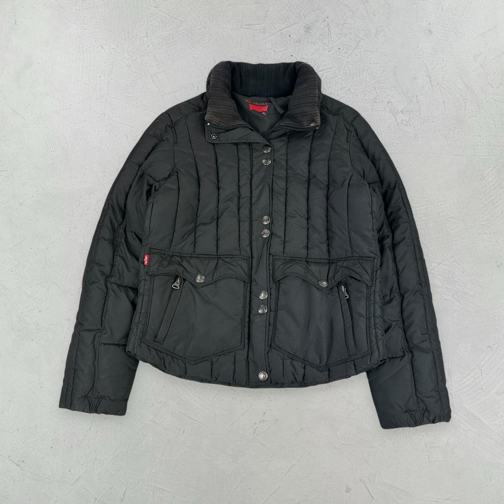 Levi’s Black Y2K Puffer Jacket - Medium