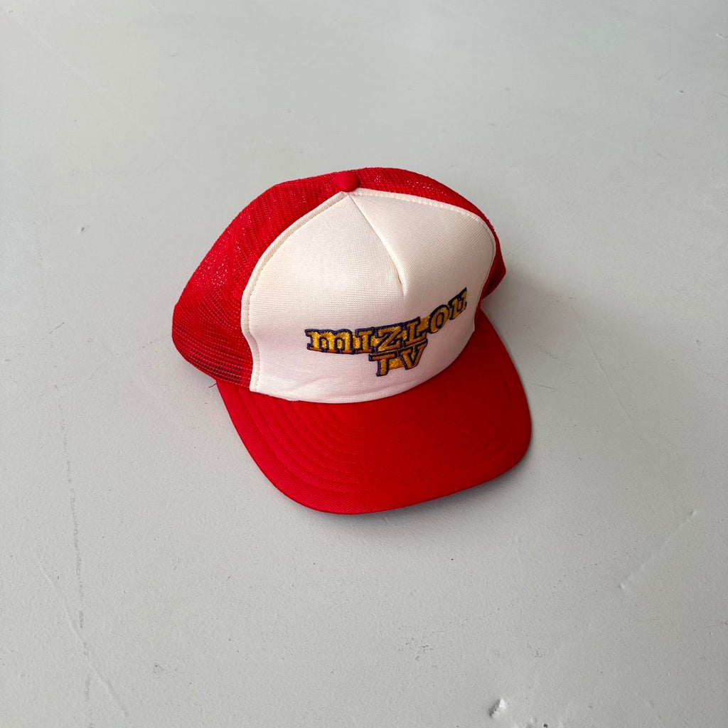 Red Mizlou TV Mesh and Foam Trucker SnapBack Cap